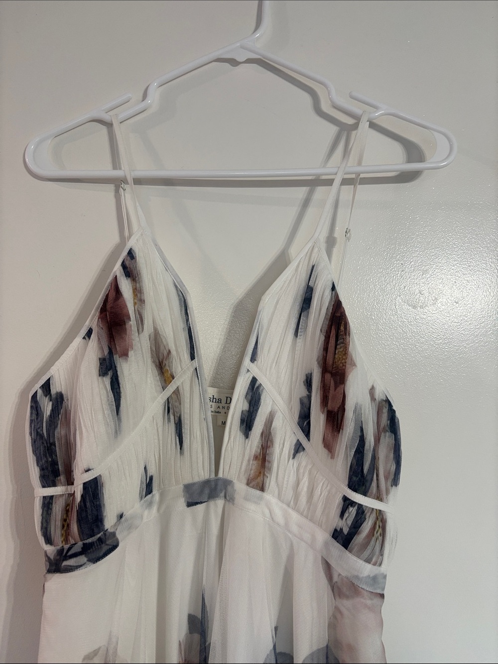 Anthropologie Geisha Designs V-Neck Corset Tulle Dress in Womens Size Medium M - Picture 4 of 8